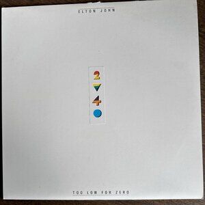 "Too Low For Zero" by Elton John, Vinyl LP - XGHS 4006,